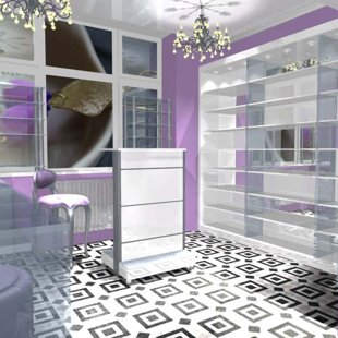 Juvelieru veikala inerjera dizaina variācijas