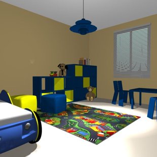 Bērnistabas interjera dizaina projekts